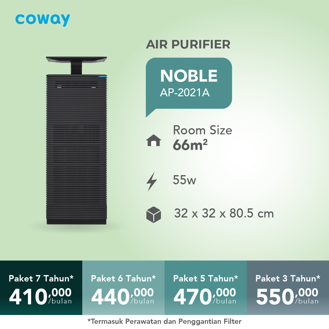 Coway Noble – Pembersih Udara Premium untuk Ruang Keluarga