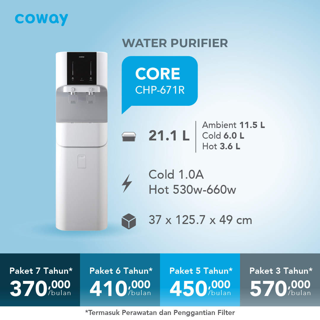 Coway Core – Dispenser Air Murni dengan Teknologi Canggih