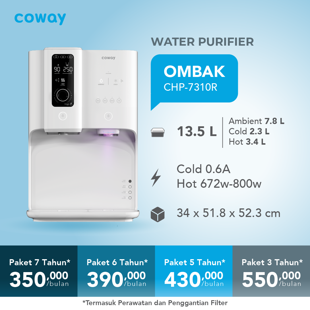 Coway Ombak – Pemurni Air Premium untuk Dapur Modern